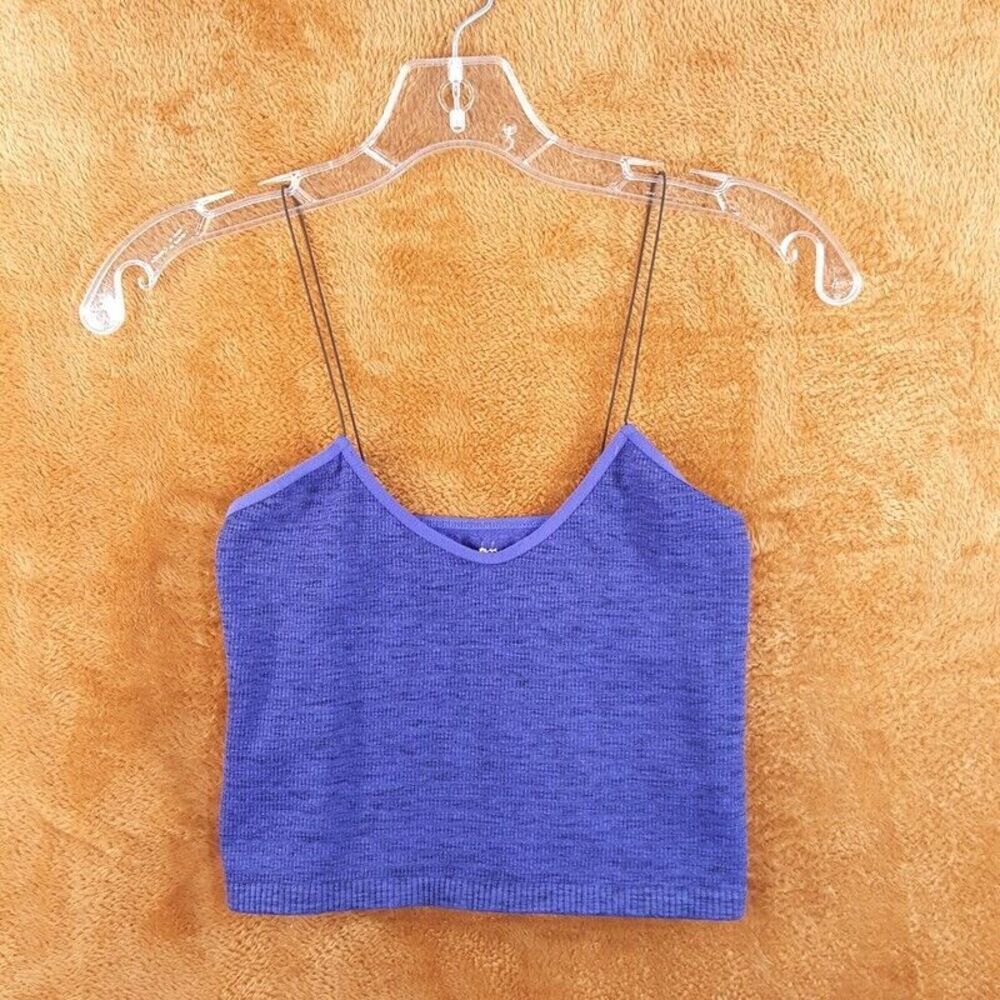 Free People Crop Tank Bralette Purple Stretch